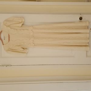 Zara lace dress, size S, cream